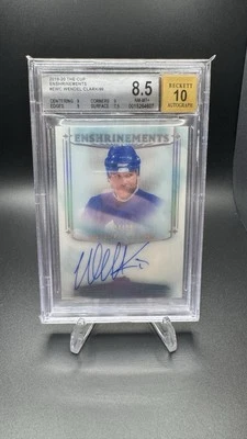 2019-20 UD The Cup Enshrinements Wendel Clark BGS 10 Auto Maple Leafs 🔥 - Image 1 of 2