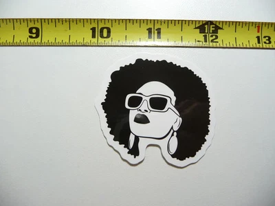 DOES NOT APPLY, UNBRANDED, NOT SPECIFIED AFRO WOMAN SMALL STICKER DECAL 80S 90S RETRO 1980S 1990S FUN FUNNY