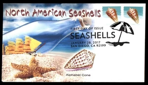 Mayfairstamps US FDC 2017 Seashells Pair Beach First Day Cover aau_27471 - Picture 1 of 2