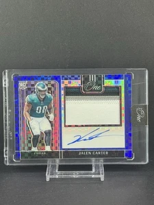 JALEN CARTER on card AUTO Rookie PATCH 2023 Panini ONE #303 Eagles RC RPA /75 - Picture 1 of 4