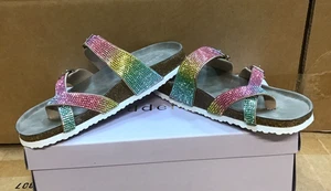 Madden Girl Rhinestone Rainbow Sandals Brycee R Girls R3 - Picture 1 of 8