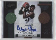 2010 Absolute Memorabilia Heroes Signature Materials /25 Robert Parish Auto HOF