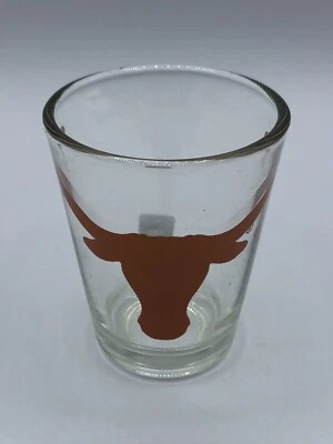 Vintage Texas Longhorns Shot Glass Officially Licensed 1990s NCAA with Tag - Image 1 of 4