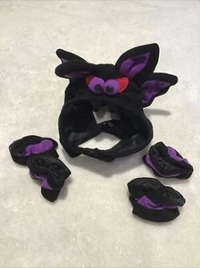 black & purple bat goblin xs dog or cat costume hood GUC - Picture 1 of 5