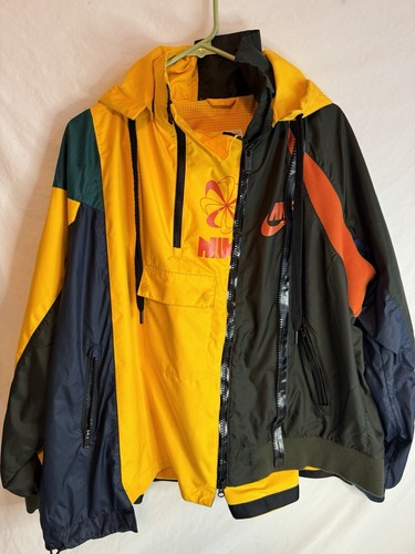 Nike NikeLab x Sacai Giacca Anorak Doppia Zip CD6297 739 Donna Medium Rara
