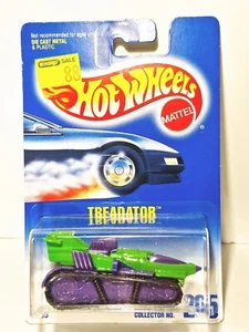 Hot Wheels Treadator, 1995 Collector #205, Green & Purple w/MGW Wheels, Vintage - Picture 1 of 3