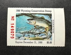 WTDstamps - 1988 WYOMING - State Duck Stamp - Mint OG NH - Picture 1 of 2
