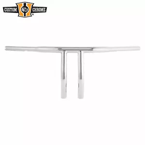 10" Rise 1-1/4" T-Bar Handlebar Fits For Harley with 3.5" Center to Center Hole - Picture 1 of 7