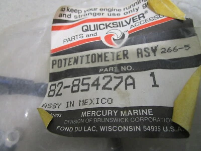 82-85427A1 Potentiometer & Harness Mercury Thruster Trolling Motor  Foot Pedal - Image 1 of 3