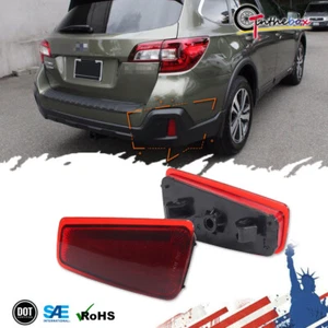 Cubierta de ajuste de reflectores de parachoques trasero de lente roja izquierda y derecha para Subaru Outback 15-20 - Imagen 1 de 8