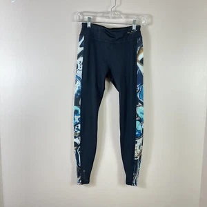 TED BAKER Mujer Talla XS Negro Acuarela Bloque Alto Entrenamiento Leggings - Imagen 1 de 4