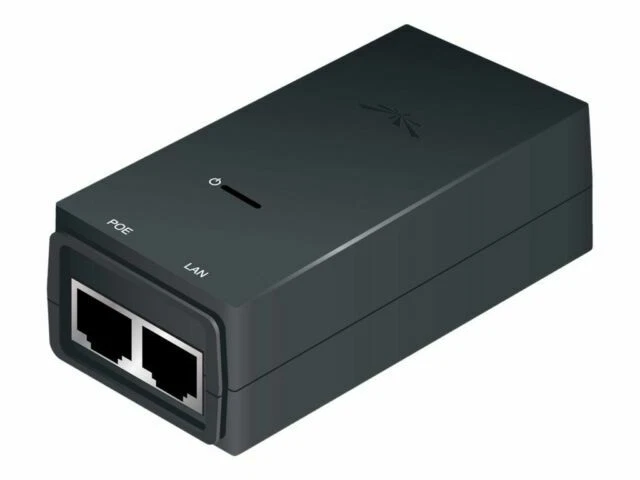 Ubiquiti Networks 24V Poe Adapter & Injector - Black (POE-24-12W)