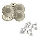 Snap Fastener Hammer On Metal Buttons for Jeans Replacement Press Button Studs
