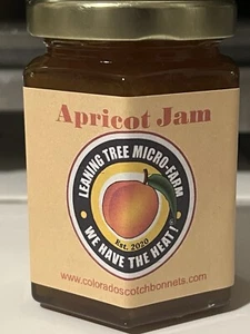 Leaning Tree Micro-Farm Apricot Jam Fruit Spread 6 Oz Old Fashion - Picture 1 of 3