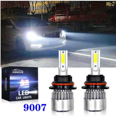 2x LED Headlight Kit 9007 HB5 Hi/Lo Beam Bulb Super Bright 8000K White 6000LM - Image 1 of 4