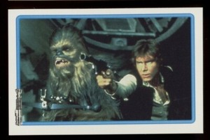HAN SOLO CHEWBACCA Star Wars 1996 Skybox Panini Stickers #22