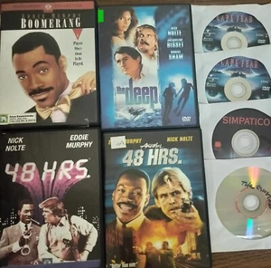 Nick Nolte Eddie Murphy 7 DVD Lot: 48 Hrs. The Deep The Good Thief Simpatico Etc - Picture 1 of 8