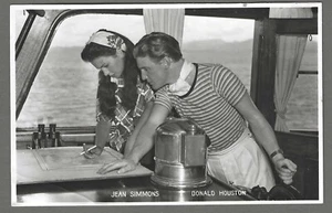 Vintage RP postcard Jean Simmons & Donald Huston during 'The Blue Lagoon' - Bild 1 von 2