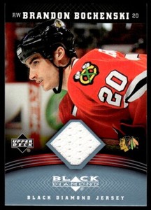 2006-07 Upper Deck Black Diamond Jerseys Brandon Bochenski Chicago Blackhawks