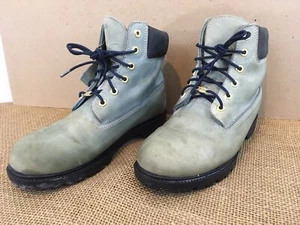 Timberland Womens 10M Light Green Leather Waterproof Lace Up Hiking Boots - Picture 1 of 11