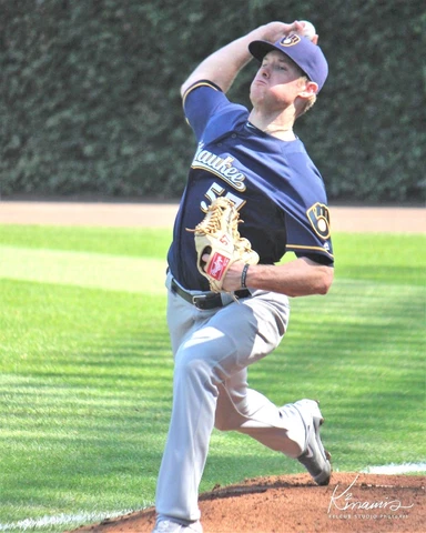Chase Anderson Milwaukee Brewers Game Orig PhotoArt Pic Var Sizes & Options Cover