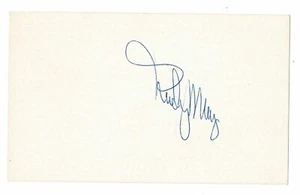 Rudy May signed autographed index card! AMCo! 14803 - Picture 1 of 1