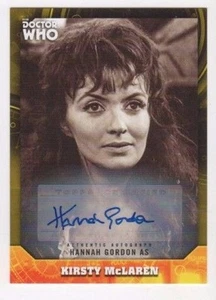 2017 Doctor Who Signature Series autograph Hannah Gordon yellow 14/25 - Picture 1 of 1