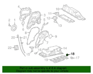 (1) ORIGINAL LAND ROVER LR000503 LAVADORA-motor enchufe drenaje de aceite 2006-2014 3,2 L - Imagen 1 de 3