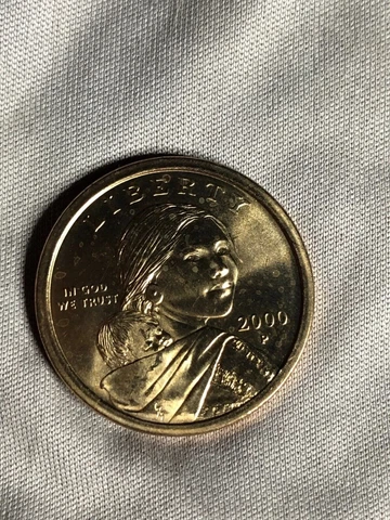 2000 P Sacageweas 1 Dollar coins, Bright UA Cover