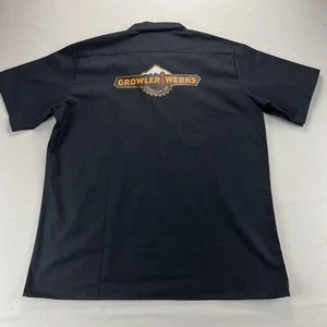 Dickies “Growler Werks” Work Shirt Men’s XL Navy Short Sleeve Button Up Brewery - Picture 1 of 11