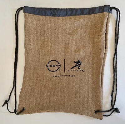 Mochila Heisman troféu desenho corda jogadores merch bolsa de futebol NFL NCAA nova - Imagem 1 de 4