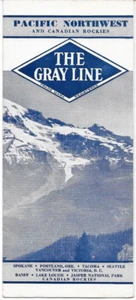 Folleto de viaje vintage de 1930 The Gray Line del noroeste del Pacífico y las Montañas Rocosas canadienses - Imagen 1 de 5