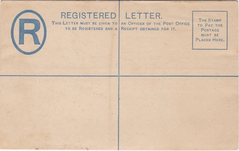 Saint Lucia QV unused registered letter - good condition Cover