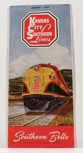 1953 Kansas City Southern Lines Zeittafel, Southern Belle - Bild 1 von 2