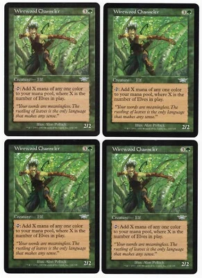 Wirewood Channeler x4 4x 2003 Legions PLAYSET Green Uncommon Creature MTG NM AZ1 - Image 1 of 2