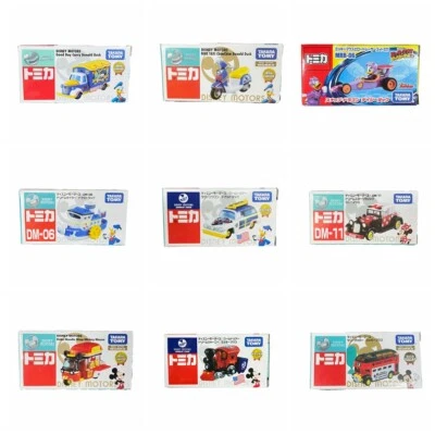 TakaraTomy Tomica Disney Motors Cartoon Character Mini Pocket Toy Car Lot w Case - Image 1 of 4