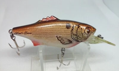 Señuelo de pesca vintage Tom Mann's SHAD MANN Hickory Shad 3" poco profundo Crankbait 1/2z Foto 1 de 4