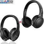 Siindoo Noise Cancelling Headphones  Over Ear Wireless Bluetooth 5.0 Headset Mic