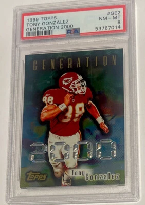 Tony Gonzalez 1998 Topps Generation 2000 Chiefs #GE2. PSA 8. Pop 1 (See Pics) - Image 1 of 2