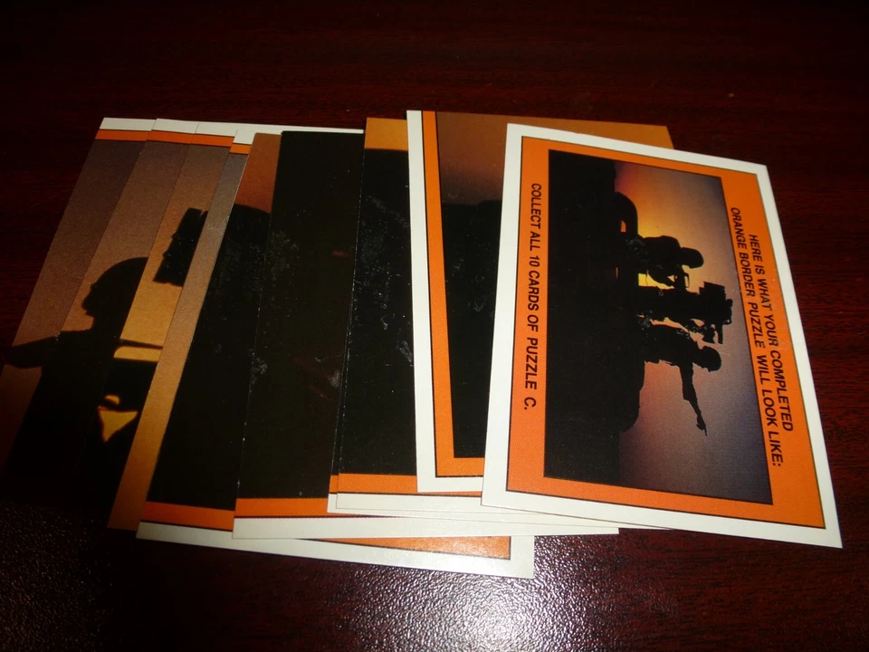 1991 Desert Storm COMPLETE Puzzle C Orange Border 10 card set - Image 1 of 1