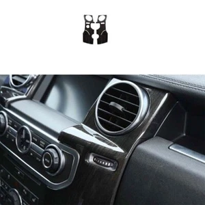 2010-2016 Black Wood Grain For Land Rover Discovery 4 Console Air Vent Cover - Picture 1 of 9