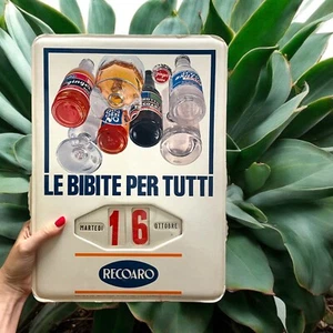 Calendario originale Recoaro pubblicitario anni 80 perpetuo Insegna modernariato - Foto 1 di 9
