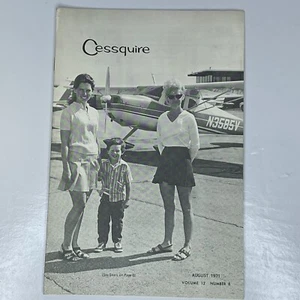 Vtg Cessquire - Vol. 12/No. 8, Aug. 1971 Cessna Aircraft Co Employee Publication - Picture 1 of 6