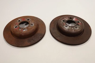 2011-2016 BMW 528i F10 REAR LEFT & RIGHT SIDE BRAKE ROTOR DISC SET OEM - Image 1 of 4