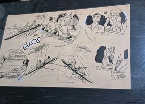 Tira de cómic original José Luis Salinas 1940 arte Ellos de Cisco Kid Artist - Imagen 1 de 10