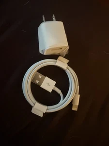 Original Apple Lightning to USB Cable and plug -1 meter - NEW - Picture 1 of 6