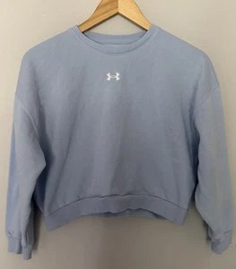 Felpa Under Armour donna UA Rival oversize crop crew taglia media - Foto 1 di 4
