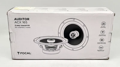 Focal ACX 165 Auditor EVO 6.5" 2-Way Coaxial Speaker Kit 120 Watts - Black - Image 1 of 4