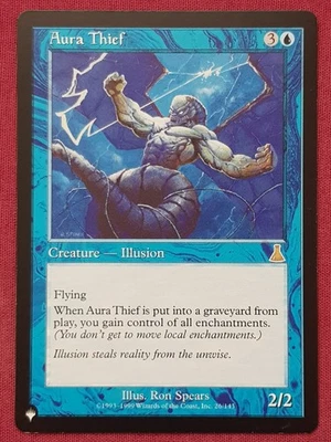 Magic The Gathering THE LIST - URZA'S DESTINY AURA THIEF blue card MTG - Image 1 of 2