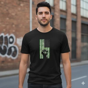 Green Day Black & Green 2005 American Idiot Concert Shirt - Imagen 1 de 1